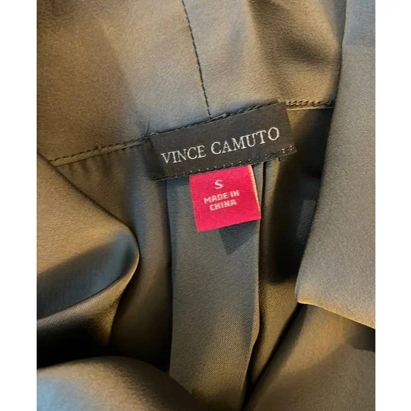 NWT Vince Camuto Sleeveless Blouse Fall Harmony Dark Pewter Size S - Picture 4 of 6
